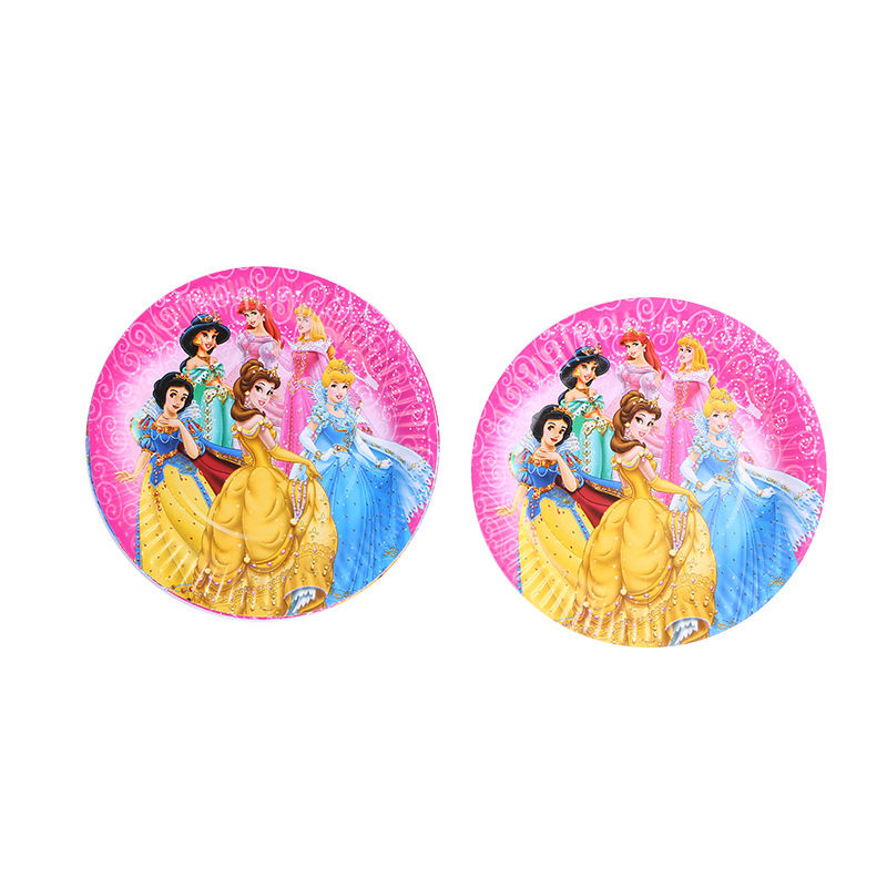 Thumbnail: Disney Princess Party Plates Cups Banner Set Kids Birthday Baby Shower Decor