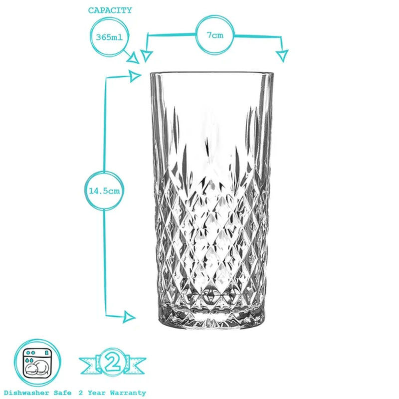 Thumbnail: 356Ml Glass Drinking Glass Glassware Set