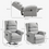 Thumbnail: Power Lift Recliner Chair for Elderly with Remote Control, Grey