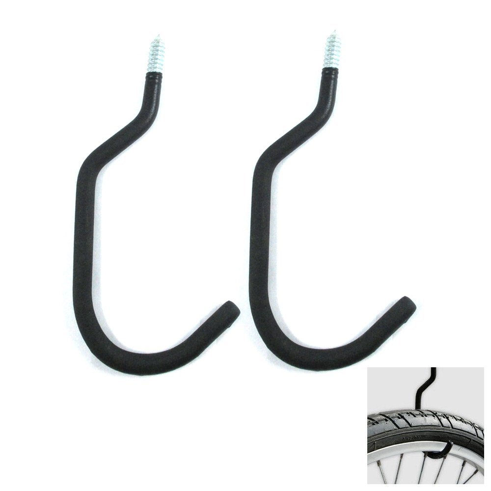 Komodo Bike Hooks Heavy Duty 40kg Capacity Wall Storage x2 | Home Essentials UK