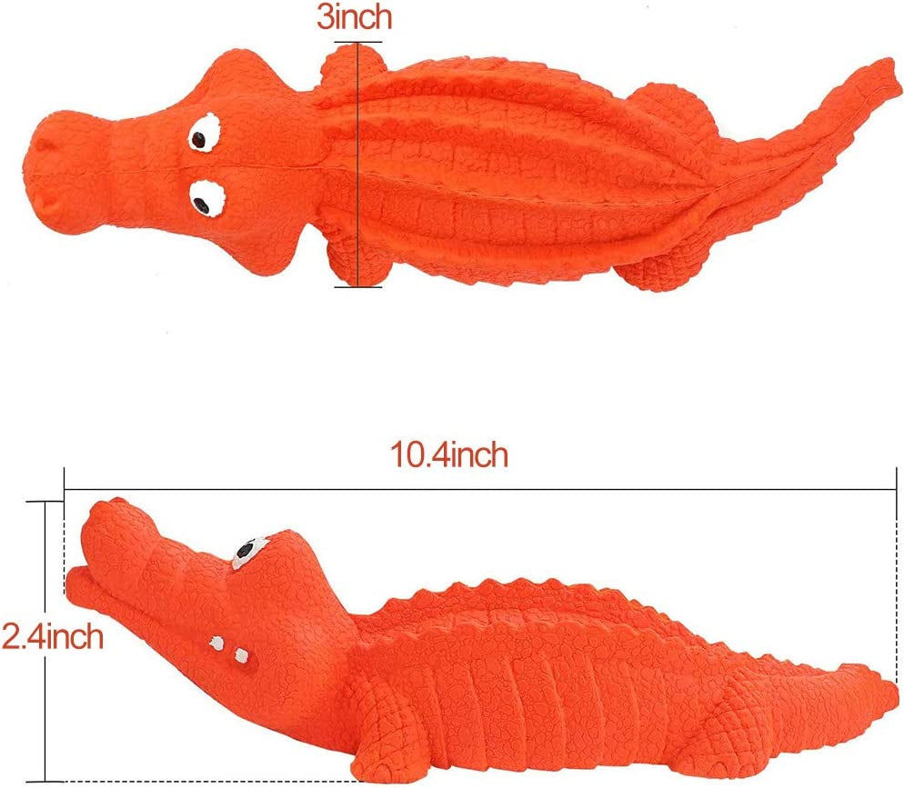 Playful Pup's Durable Dino Chew Toy: Interactive Crocodile Squeaky Fun