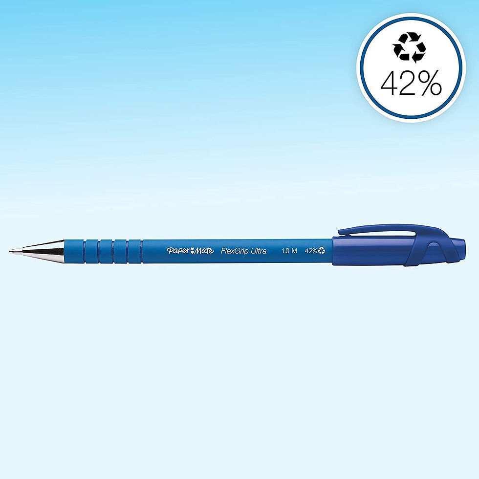 Thumbnail: Flexgrip Ultra Capped Ballpoint Pens | Medium Point (1.0 mm) | Blue | 12 Count