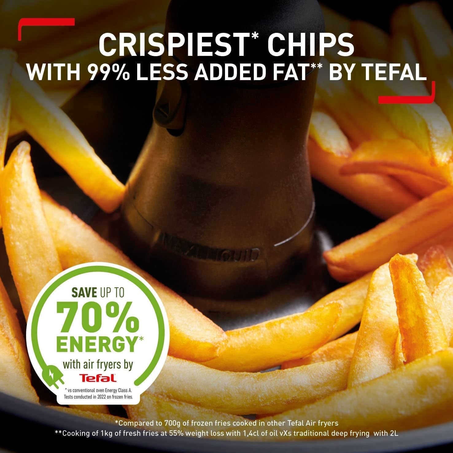 ActiFry Genius XL AH960840 Health Air Fryer, Black, 1.7 kg, 8 Portions