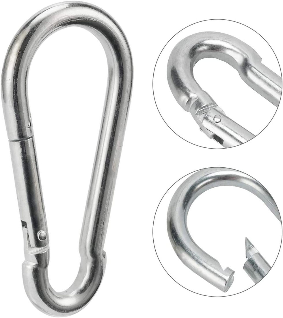 Thumbnail: Carabiner Clip Large Heavy Duty Spring Snap Hook 5.5 Inch 12x140mm