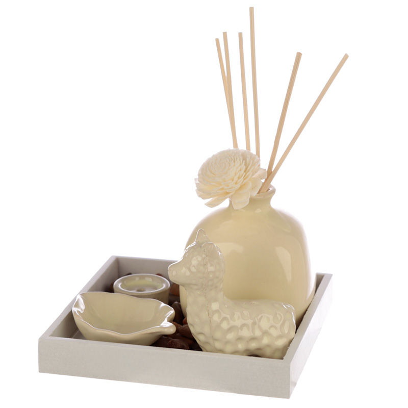 Novelty Llama Diffuser, Incense & Candle Holder Gift Set