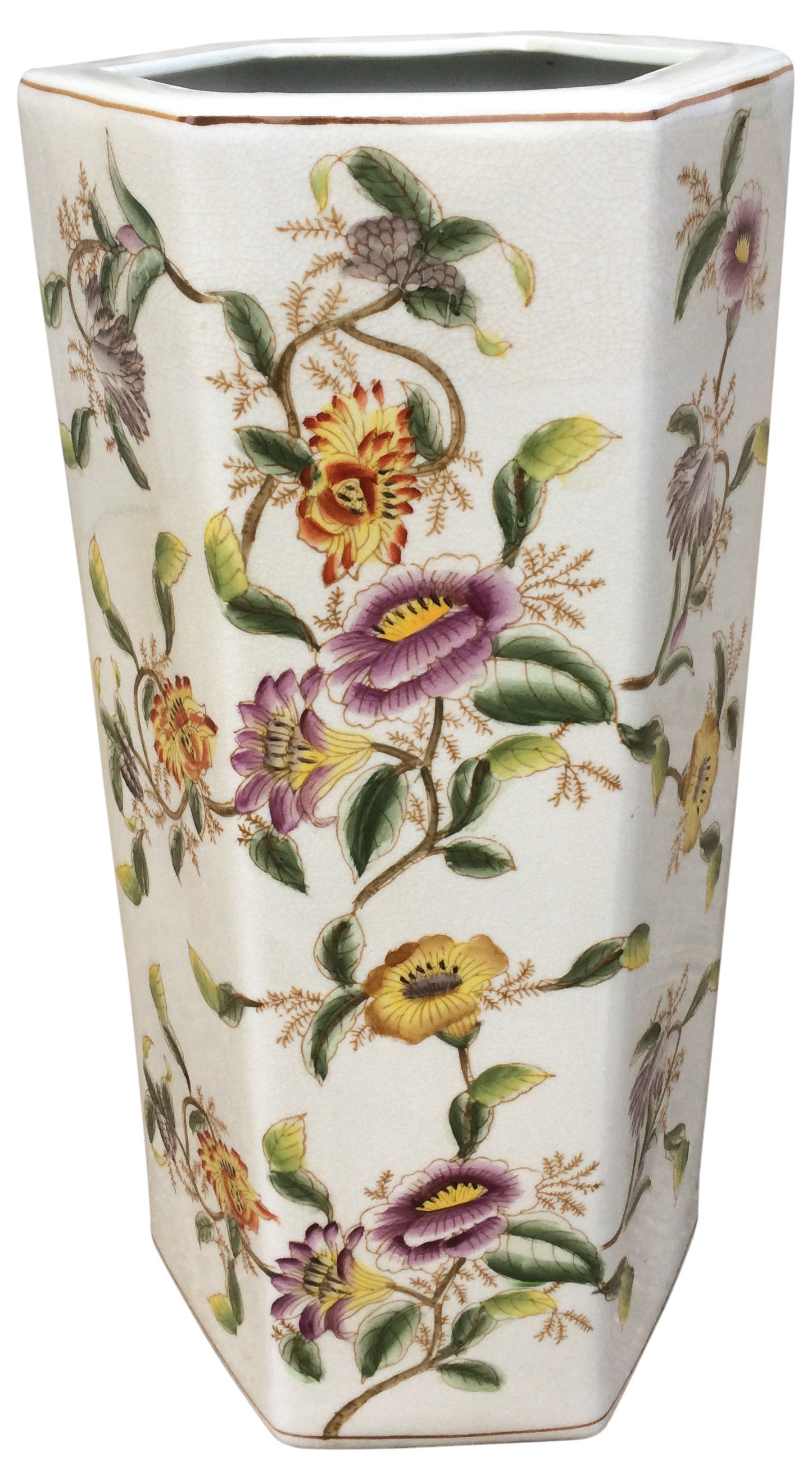 Hedgerow Flowers Hexagonal Umbrella Stand 18" Shipping furniture UK