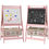 Thumbnail: Kids Easel with Paper Roll, Blackboard, Whiteboard, Storage, Pink