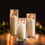 Thumbnail: Glass Candle Cylinders - Set of 3