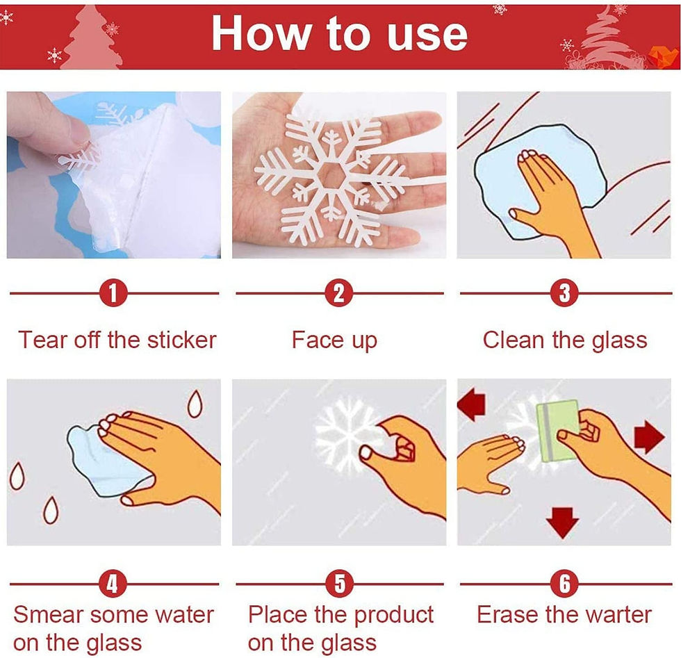 Thumbnail: Deck the Halls: 10 Sheets of Reusable Christmas Window Clings
