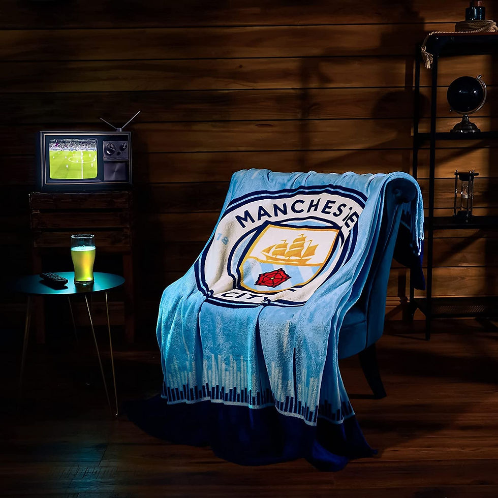 Thumbnail: Manchester City FC Fleece Blanket, Man City Gifts for Men