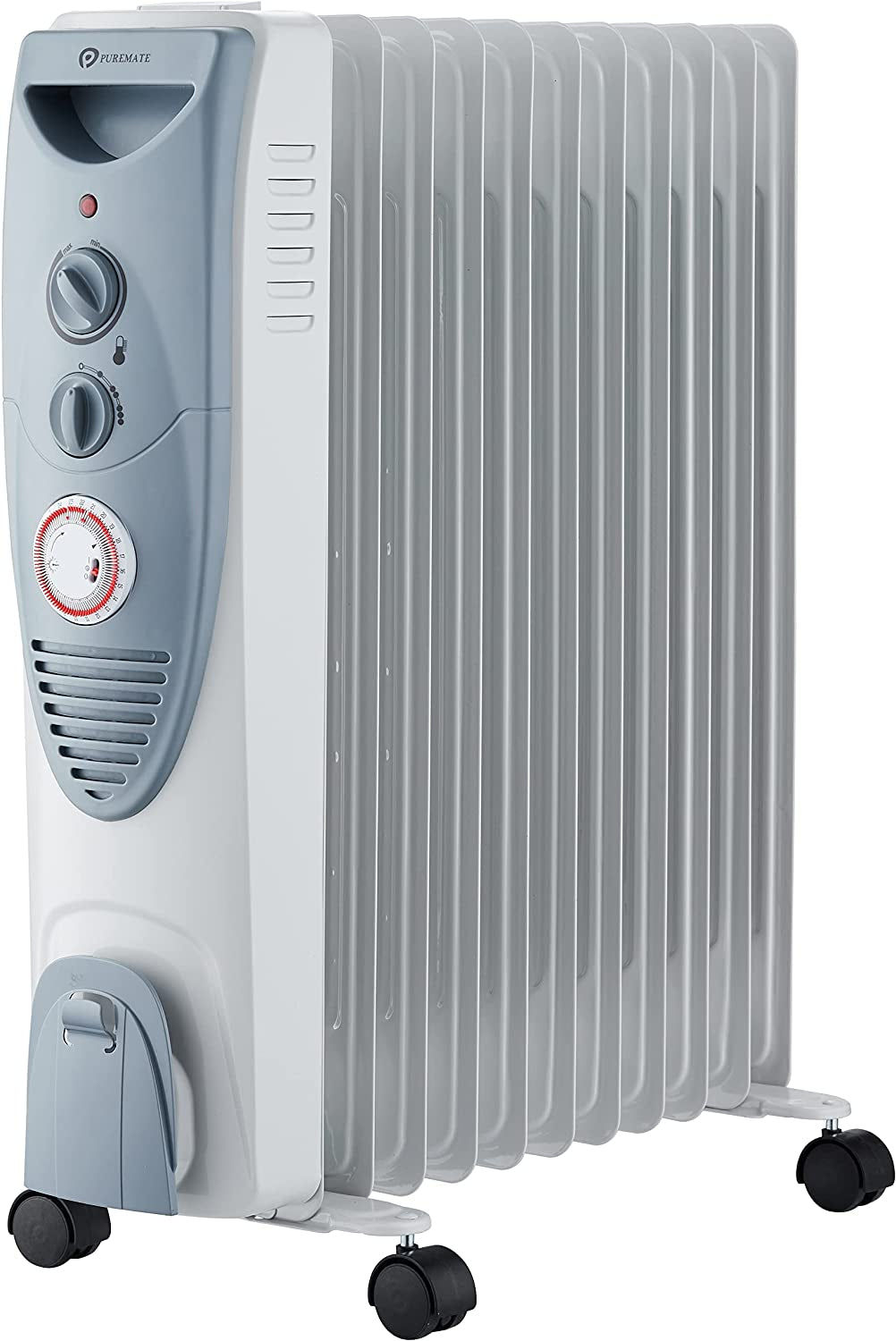 Oil Filled Radiator, 2500W/2.5KW - 11 Fin - Portable Electric Heater, 3 Power Se