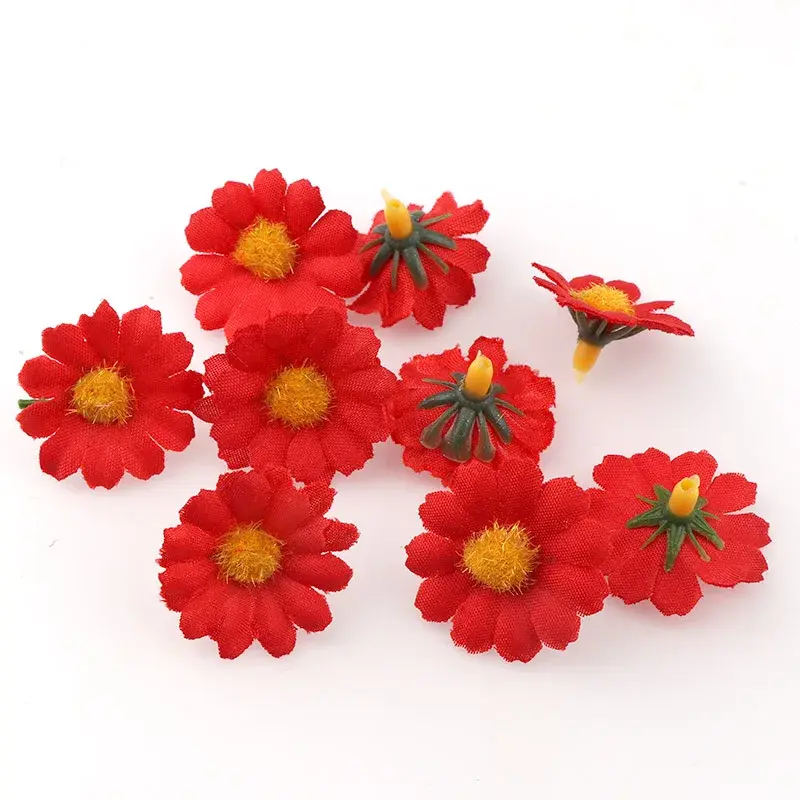 Thumbnail: 100pcs Mini Daisy Artificial Flower Heads for DIY Decoration