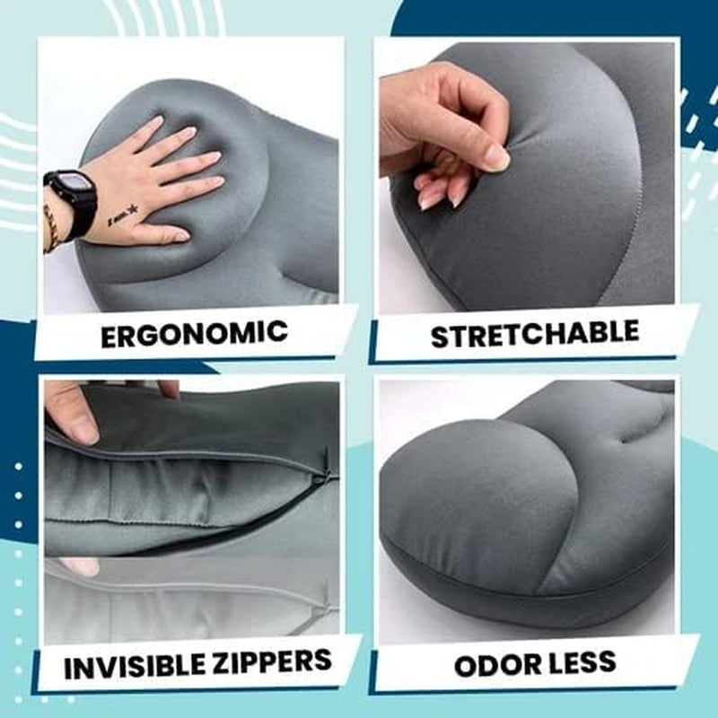 Thumbnail: 3D Well Sleep Pillow,Creative Deep Sleep Neck Micro Airball Pillow, All-Round Sl
