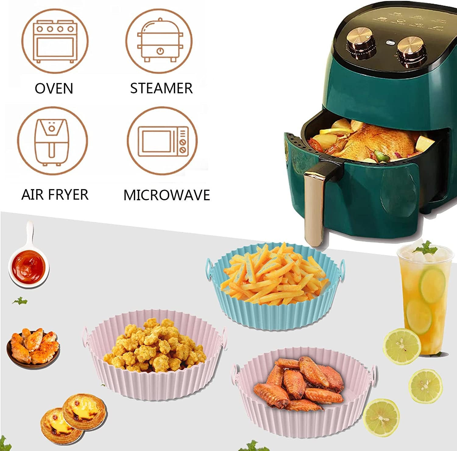 Reusable Silicone Liner for Air Fryers - The Ultimate Air Fryer Accessory