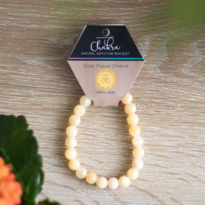 Thumbnail: Solar Plexus Chakra Yellow Jade Gemstone Bracelet