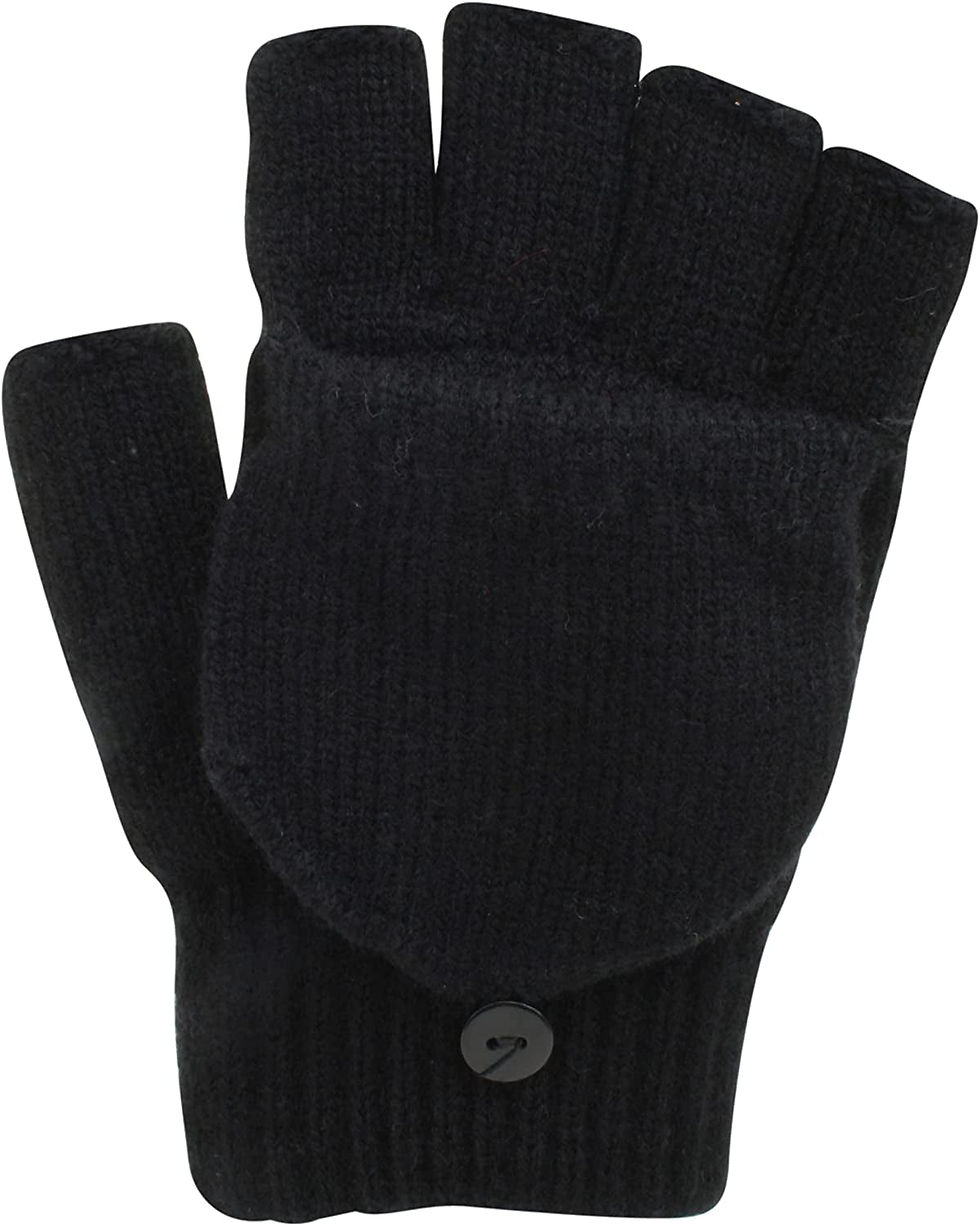 Thumbnail: Ladies Fingerless Mitten Cap Gloves