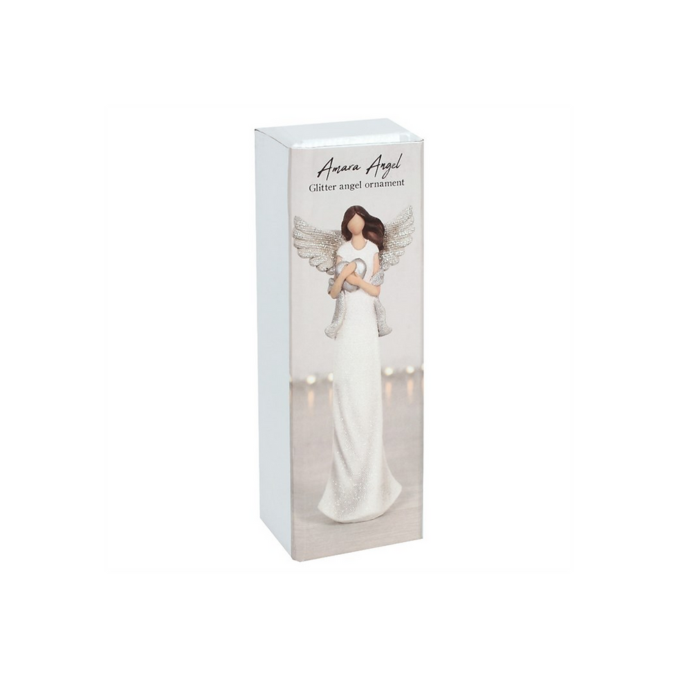 Thumbnail: Amara Medium Glitter Angel Ornament