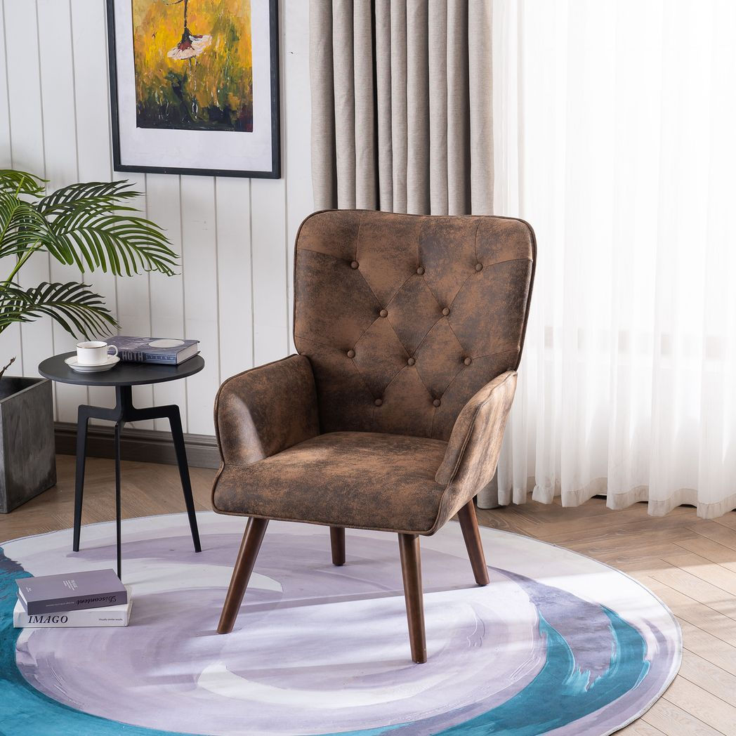 Simple Nordic Style Backrest Pull Point Flannel Soft Bag Indoor Lounge Chair Bro
