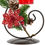 Thumbnail: Candle holder  3x22cm Christmas Gifts Red PVC-Box