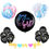 Thumbnail: Giant Boy or Girl Gender Reveal Black Balloon Confetti Party Decoration