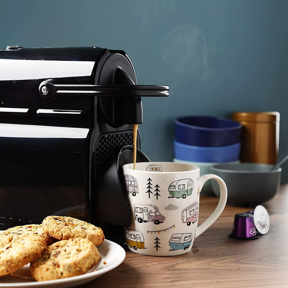 Thumbnail: Wildwood Caravan Porcelain Mug, Tea Coffee Hot Drinks Microwave & Dishwasher Saf