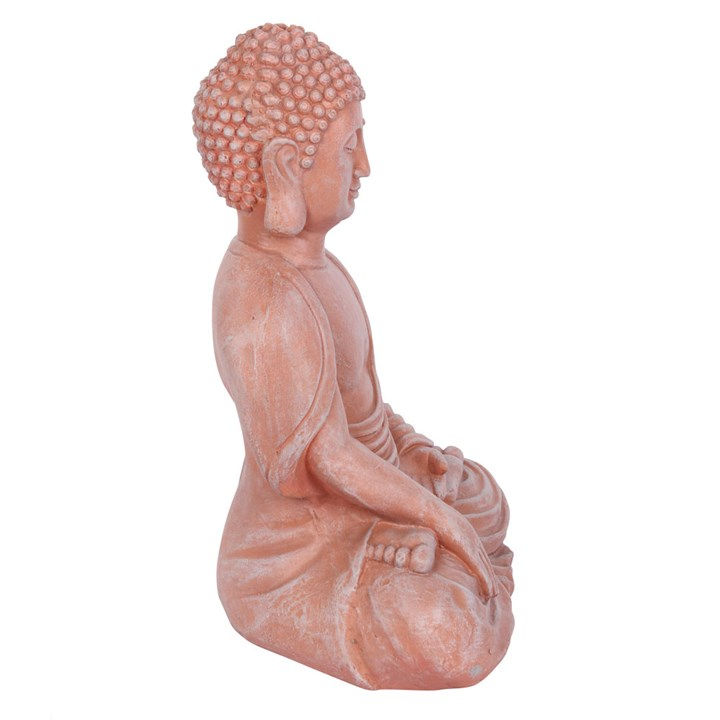 Thumbnail:  Terracotta Effect 52cm Sitting Garden Buddha