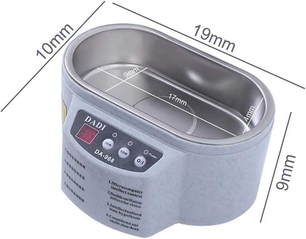 Thumbnail: Smart Ultrasonic Cleaner Stainless Steel Ultrasound Wave Washing for Jewelry Gla