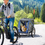 Thumbnail: Pet Bicycle Trailer Dog Cat Bike Carrier Water Resistant W/ Hitch Coupler Blue