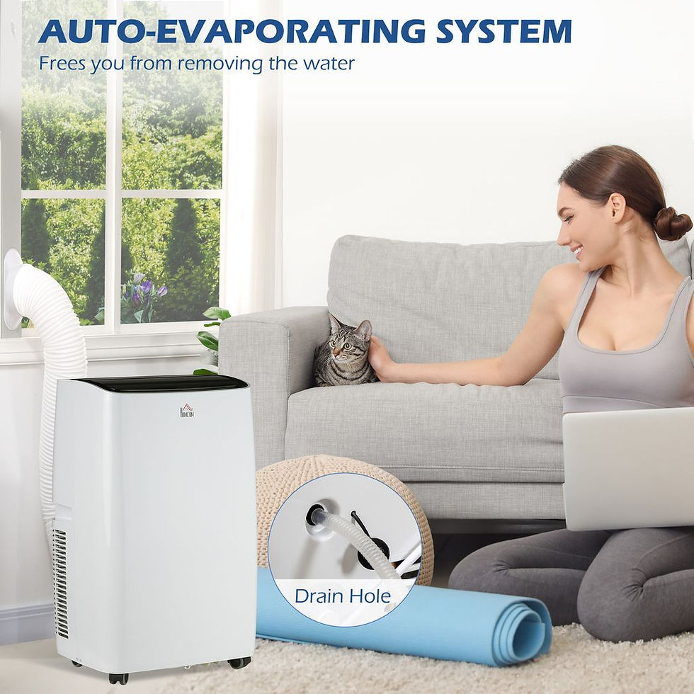 Thumbnail: 14,000 BTU Portable Air Conditioner Unit with Remote, 24H Timer, 40m