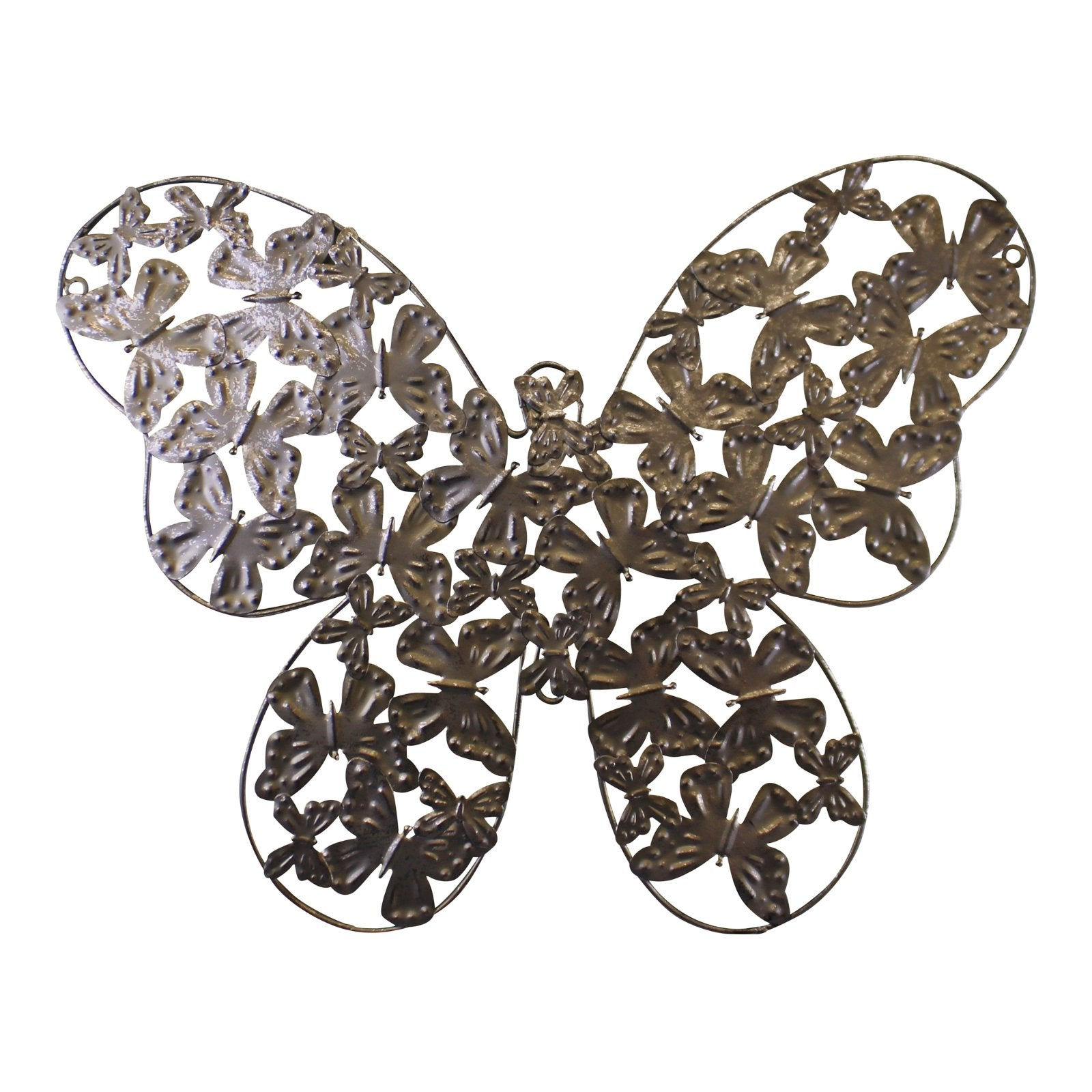 Large Silver Metal Butterfly Design Wall Decor Shipping furniture UK