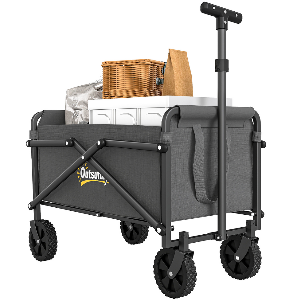 Thumbnail: 41L Festival Trolley, 60kg Heavy Duty Folding Trolley Cart, Black
