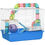 Thumbnail: Hamster Cage Rodents House w/ Tubes Exercise Wheel, Water Bottle -  Blue