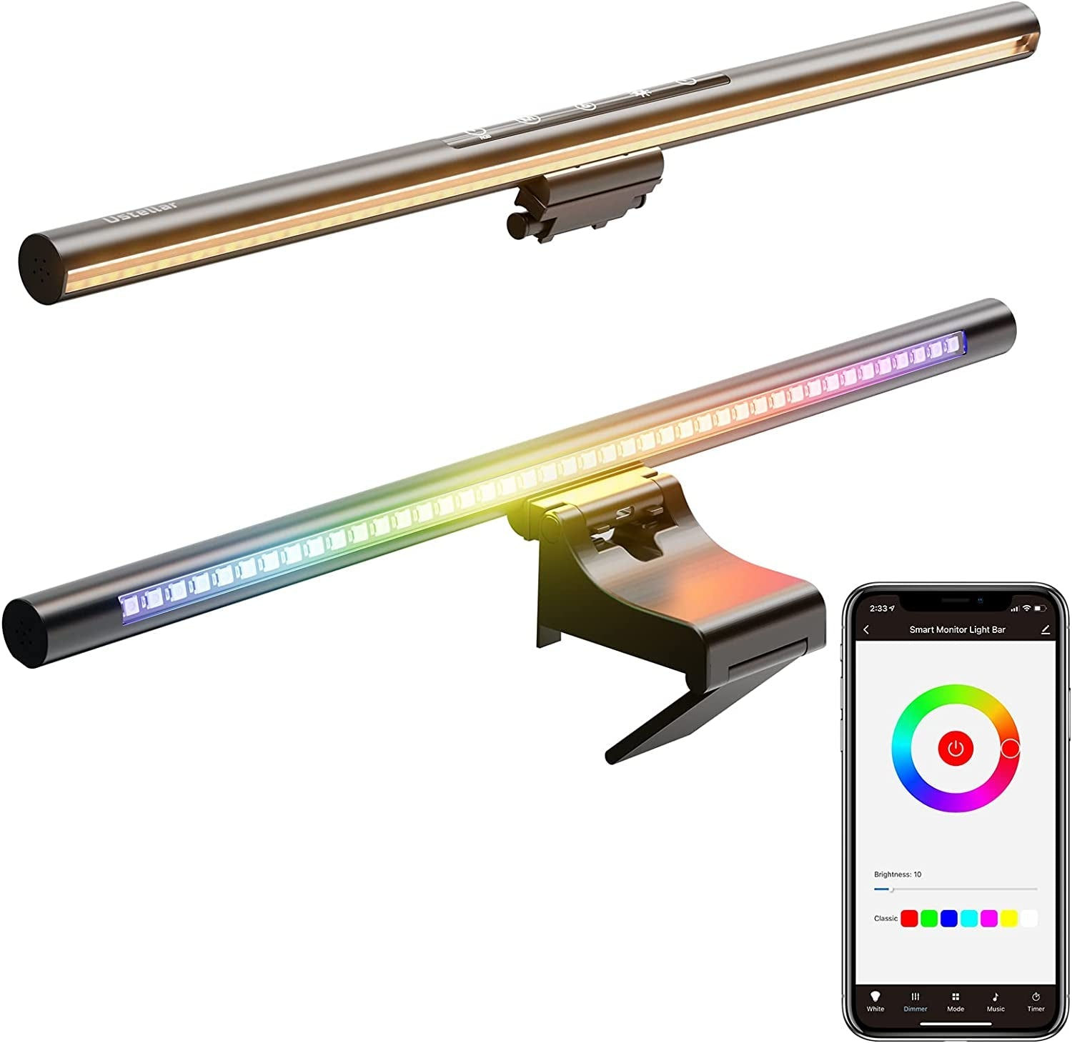 Eye-Friendly RGB LED Light Bar for Computer Monitors - Enhance Your Workspace!