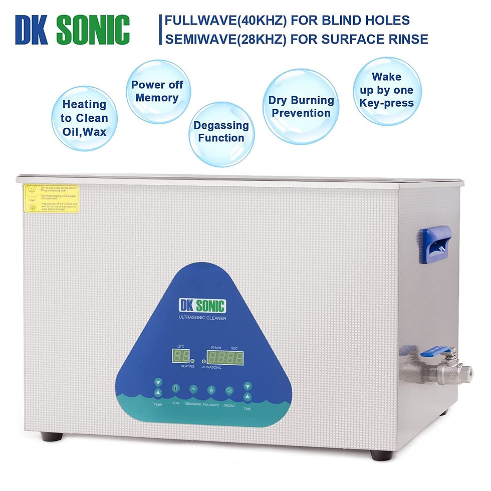 Thumbnail: Professional Ultrasonic Cleaner with Heater Basket Digital Timer for Jewelry,Rin