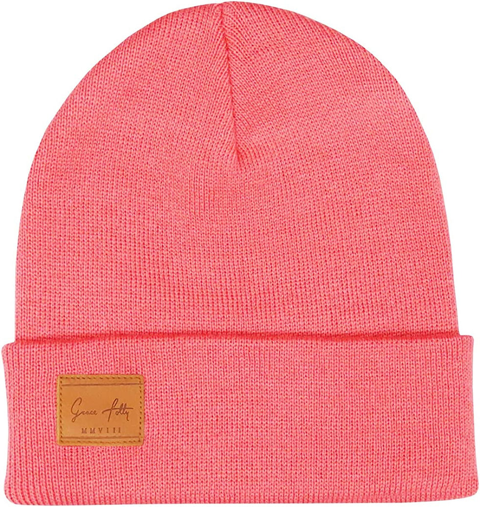 Thumbnail: Fold Up Beanie - Cuffed Acrylic Hat Beanies for Women or for Men