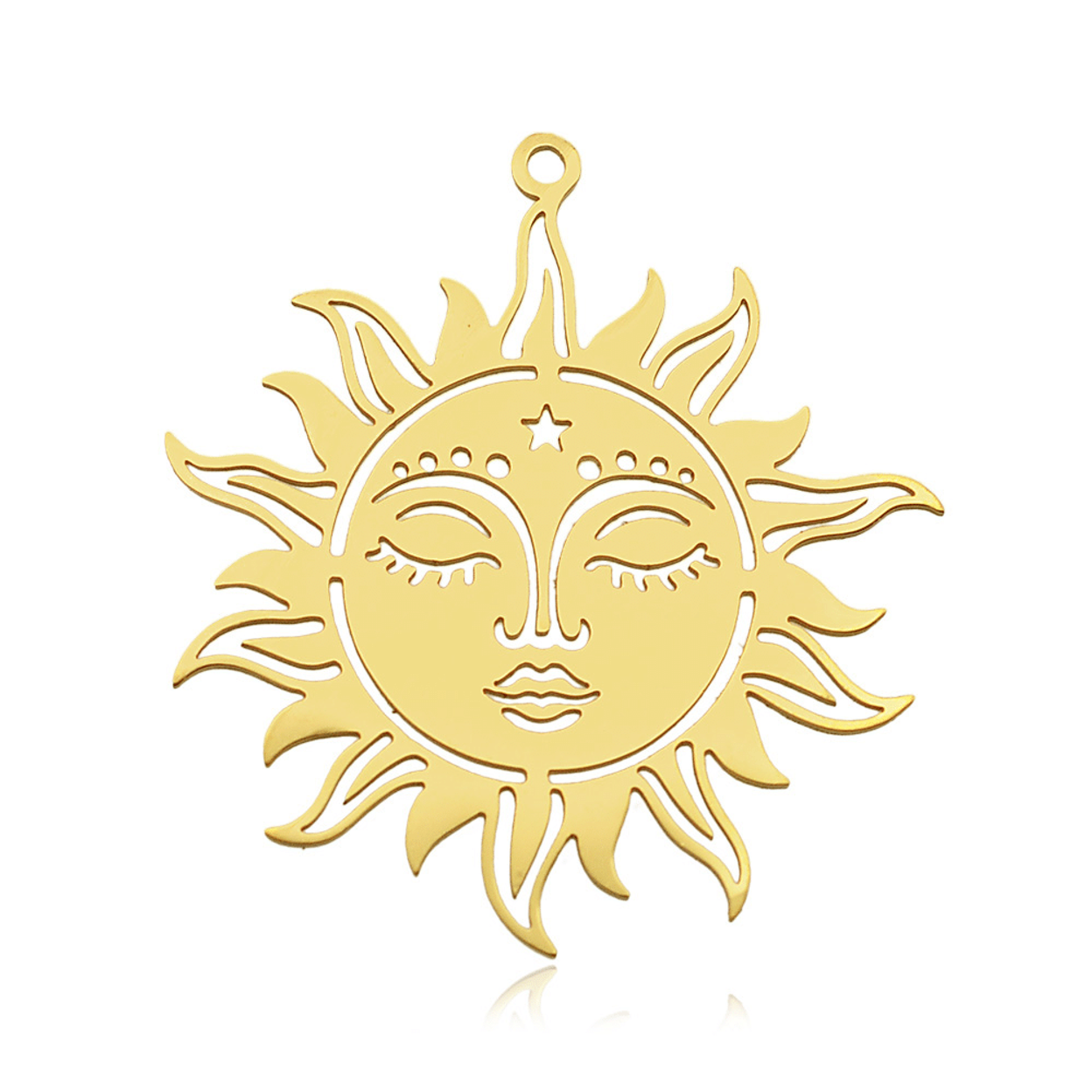 316 Stainless Steel Om Buddha Charms – 5pc Jewellery Making
