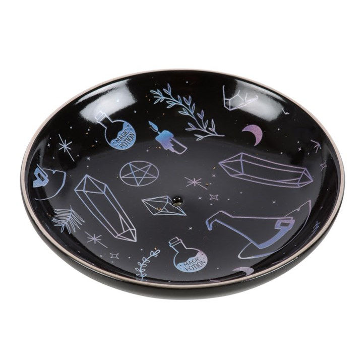 Thumbnail: Crystal Witch Incense Holder Plate