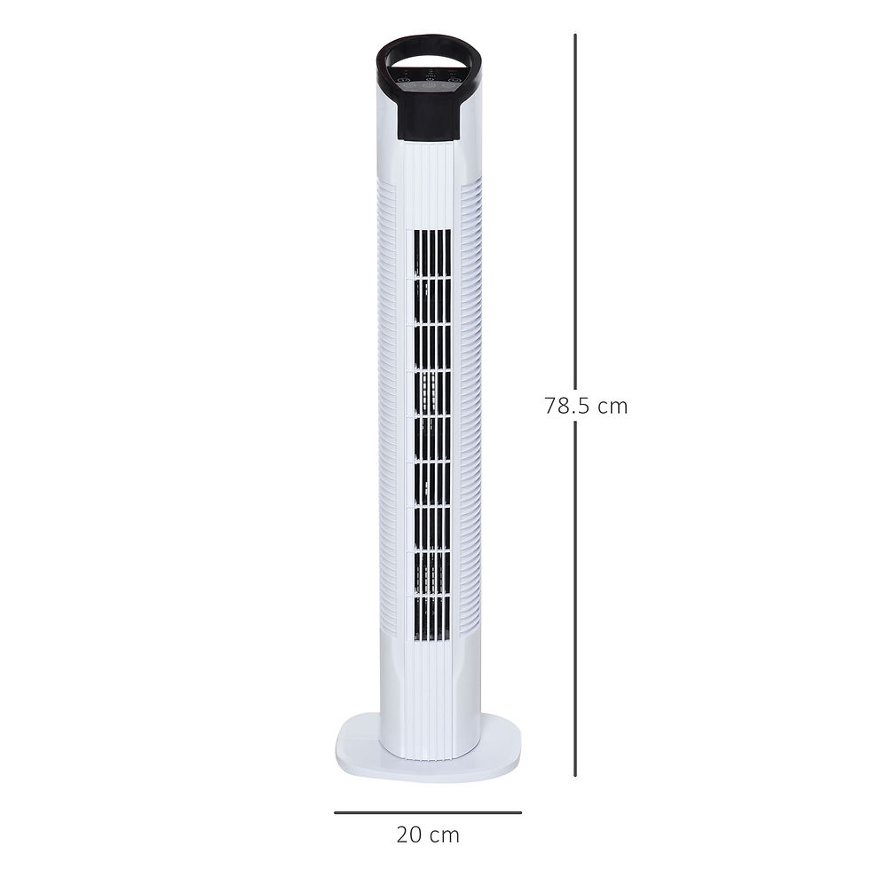 Thumbnail: Tower Fan, 3 Speed 3 Mode, Oscillation Remote Black/White