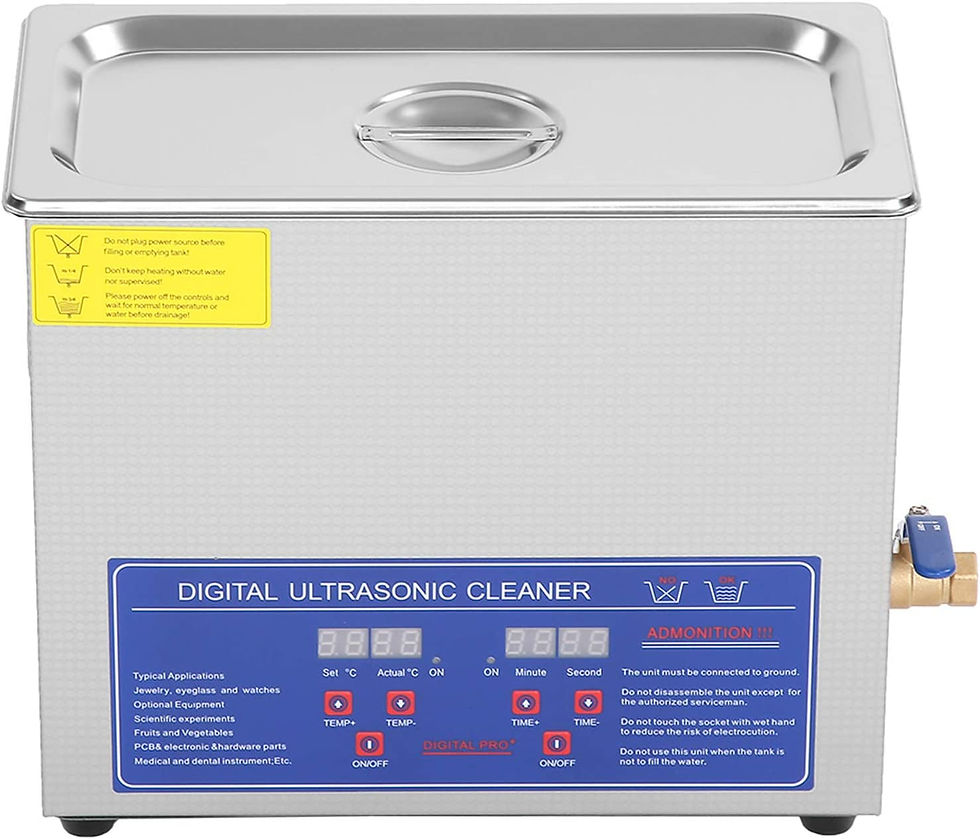 Thumbnail: Ultrasonic Cleaner 6L Ultrasonic Sonic Cleaner Stainless Steel Cleaning Device w