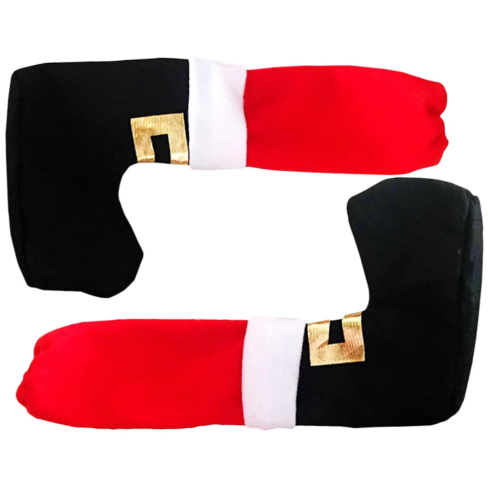 Thumbnail: 4 Christmas Decor Table Corner Chair Feet Floor Protectors Covers Xmas Furniture