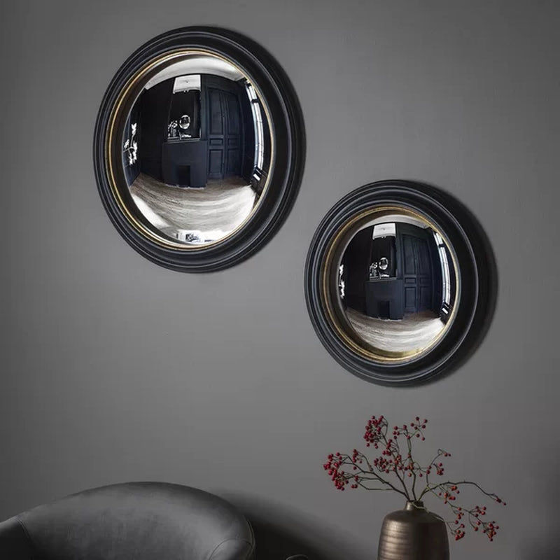 Thumbnail: Lucinda round Wood Wall Mirror