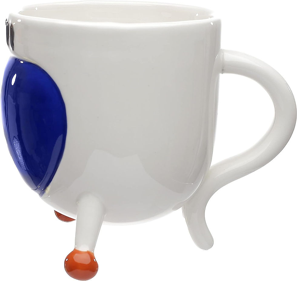 Thumbnail: Space Cadet Astronaut Spaceman Helmet Upside Down Ceramic Shaped Mug, Food Safe,