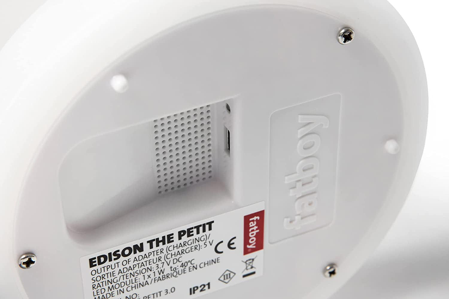 Rechargeable Night Light Edison The Petit - Cordless Table Lamp - Dimmable Campi
