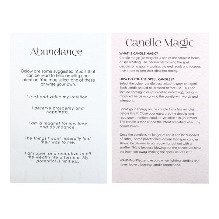 Thumbnail: Pack of 12 Abundance Spell Candles