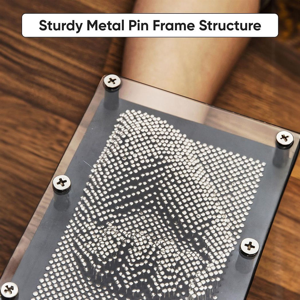 Thumbnail: 3D Metal Pin Art Black Novelty Gift