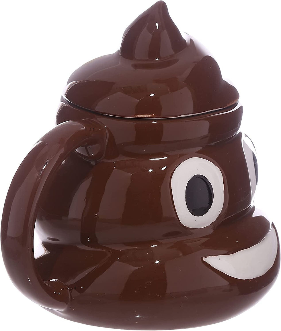 Thumbnail: Fun Collectable Ceramic Poop with Lid Emotive Mug, Mixed, 1 Count (Pack of 1)