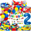 Thumbnail: Birthday Banner for Boys: Cars, School Bus, Train, Fire Truck, Plane, Balloons