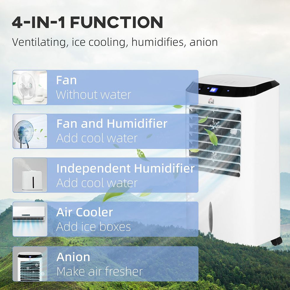 Thumbnail: Portable Air Cooler, Evaporative Anion Ice Cooling Fan Humidifier Unit