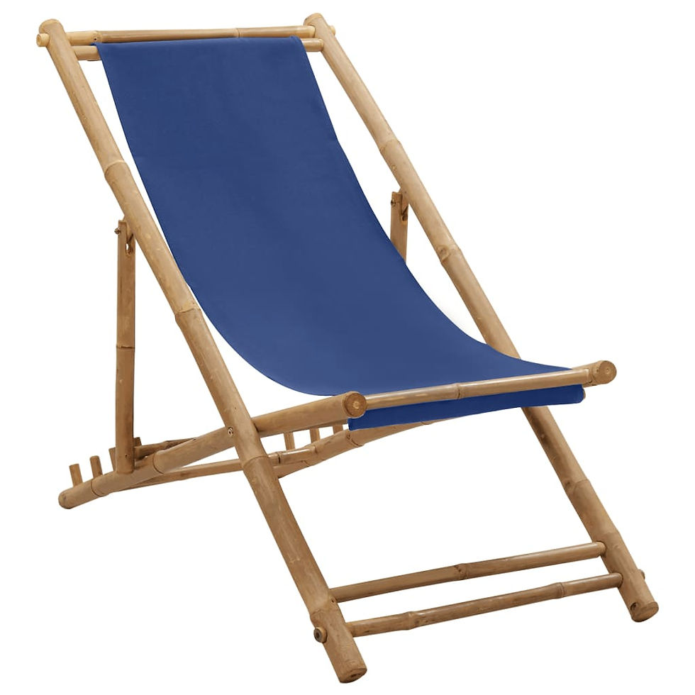 Thumbnail: Deck Chair Bamboo and Canvas