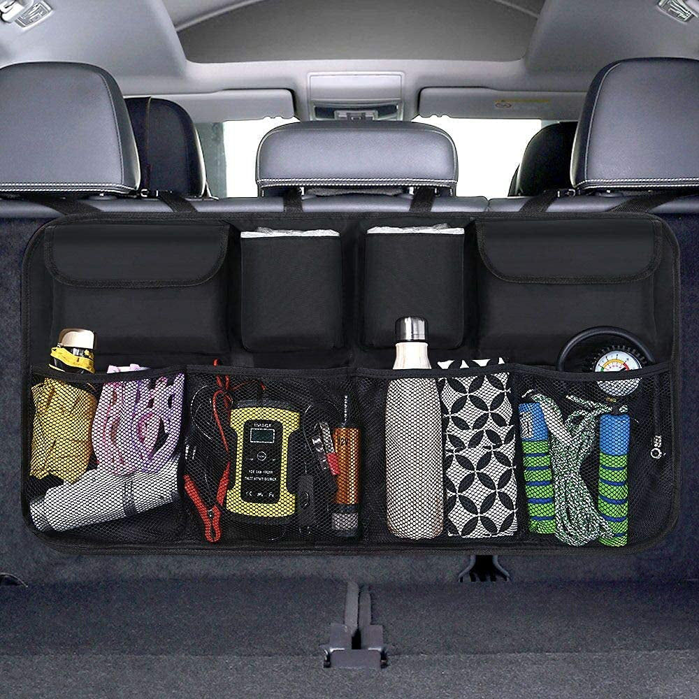 Car Boot Organiser Waterproof Kick Mats Car Organiser Seat Back Protectors, Mult